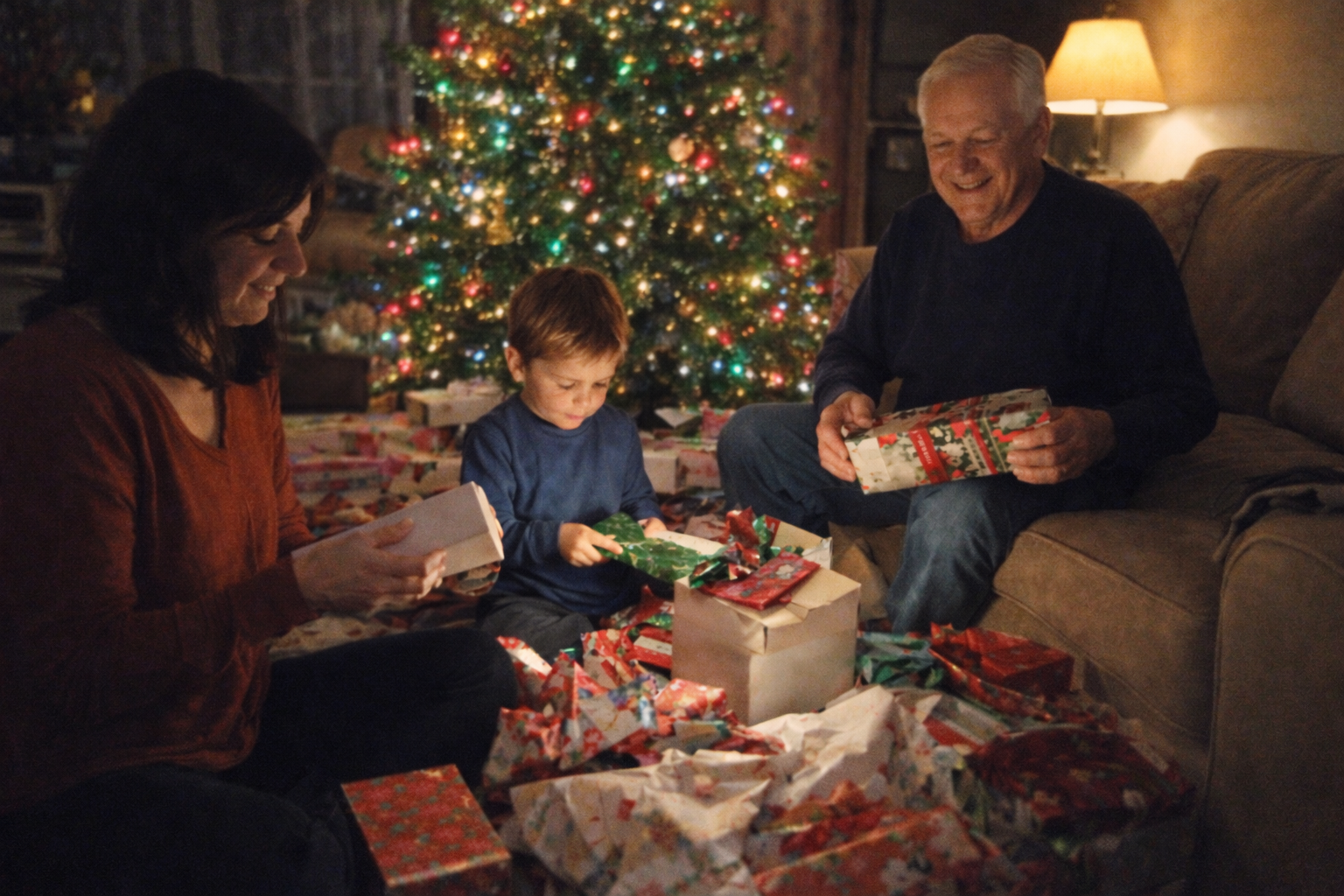 The same photo with noise removed