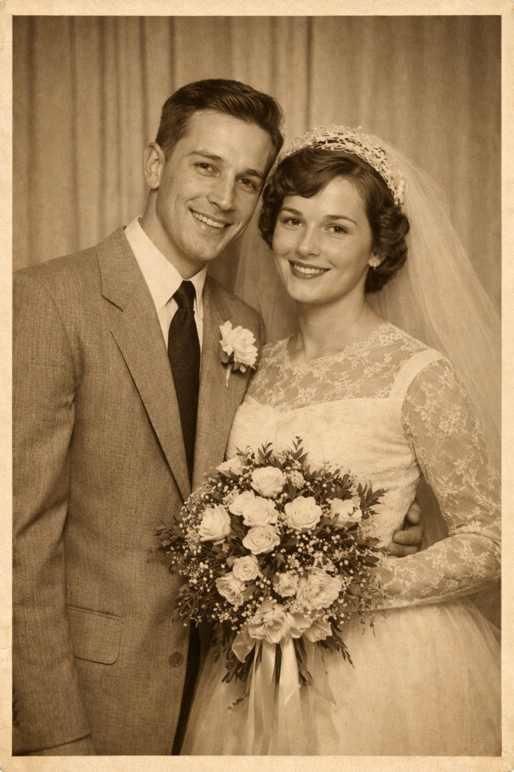 Martha's old photo restoration story transformation